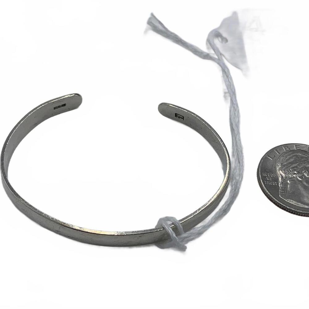 925 RJM Sterling Silver Simple Cuff Bracelet - Picture 4 of 4